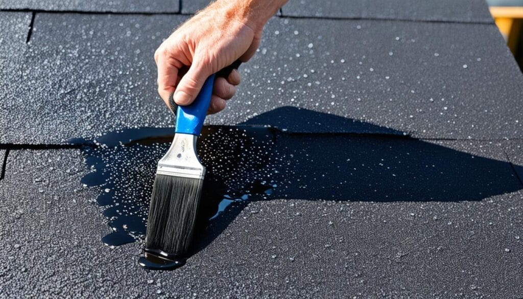 Roofing tar. 